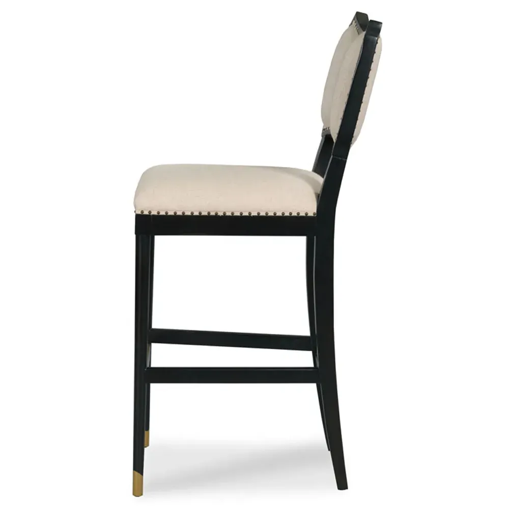 Powers Counter Stool - Amsterdam Black, Hardwood