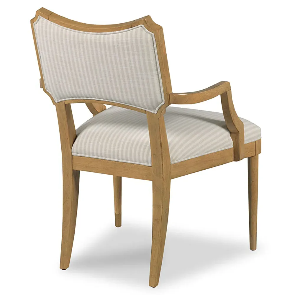 Powers Dining Arm Chair - Cream, Hardwood