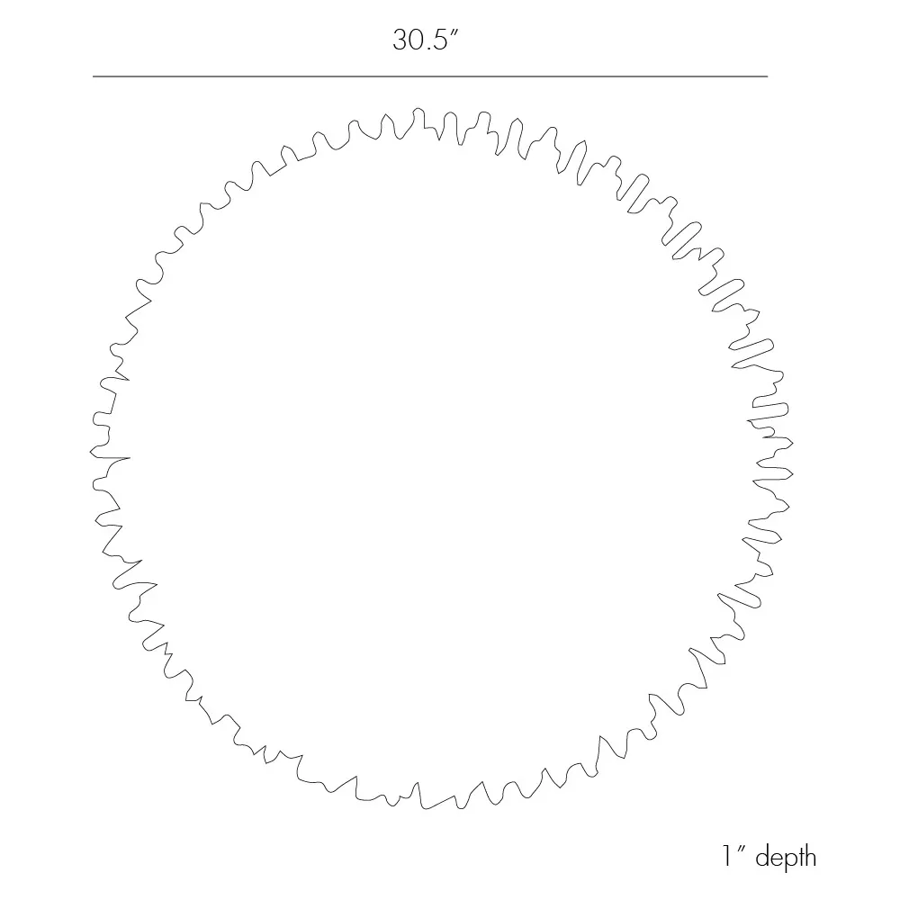 Prescott Round Sunburst Wall Mirror - Antiqued Gold, Iron