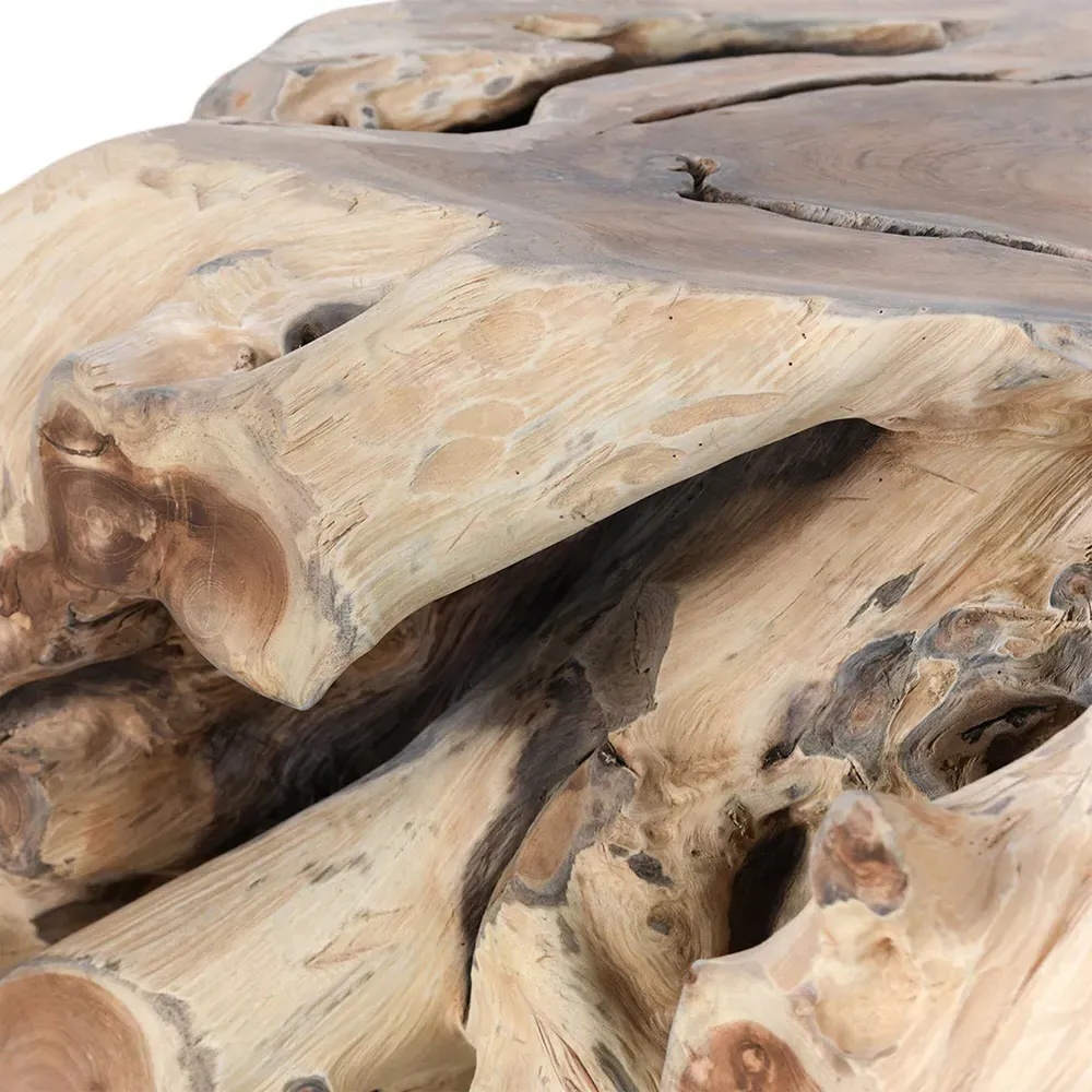 Prescy Square Teak Root Coffee Table - Natural