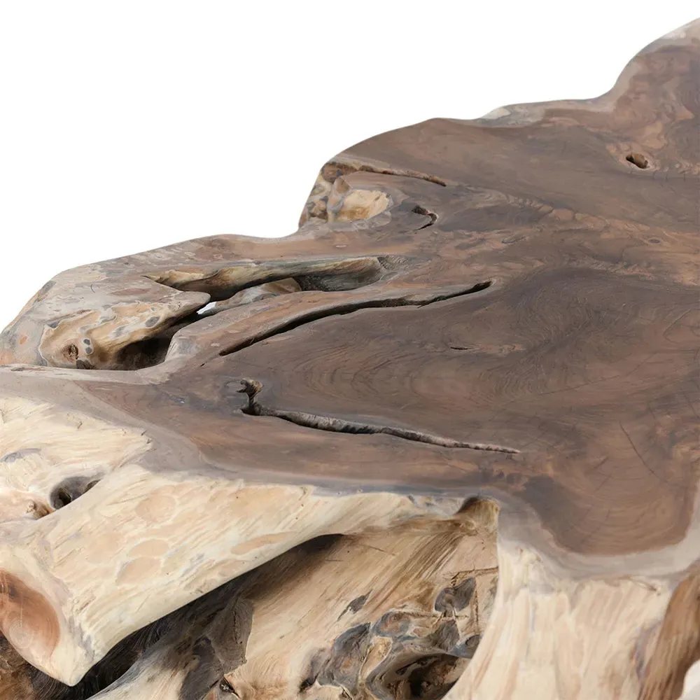 Prescy Square Teak Root Coffee Table - Natural