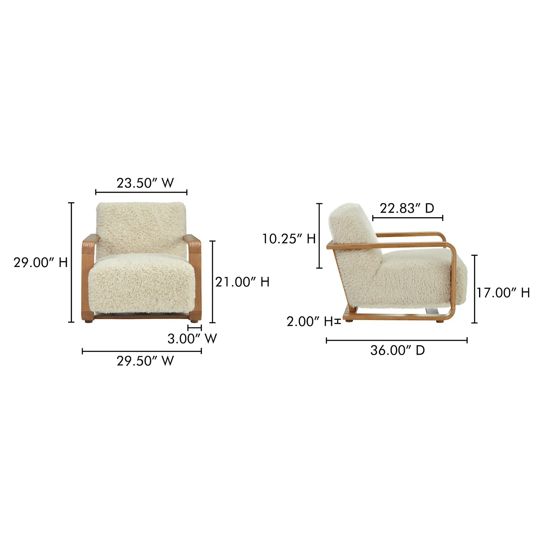 Presley Arm Chair - Cream