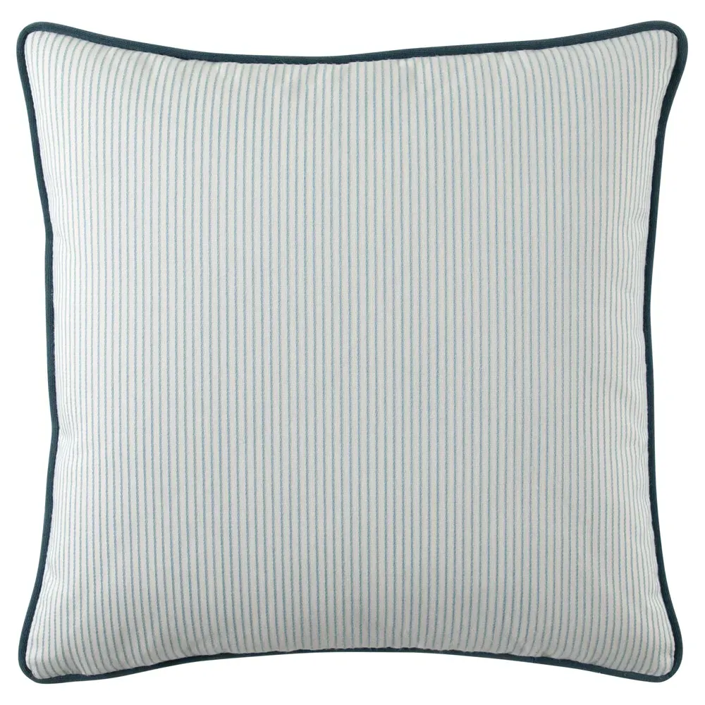 Presley Square Throw Pillow Indoor Outdoor - Blue, Sunbrella
