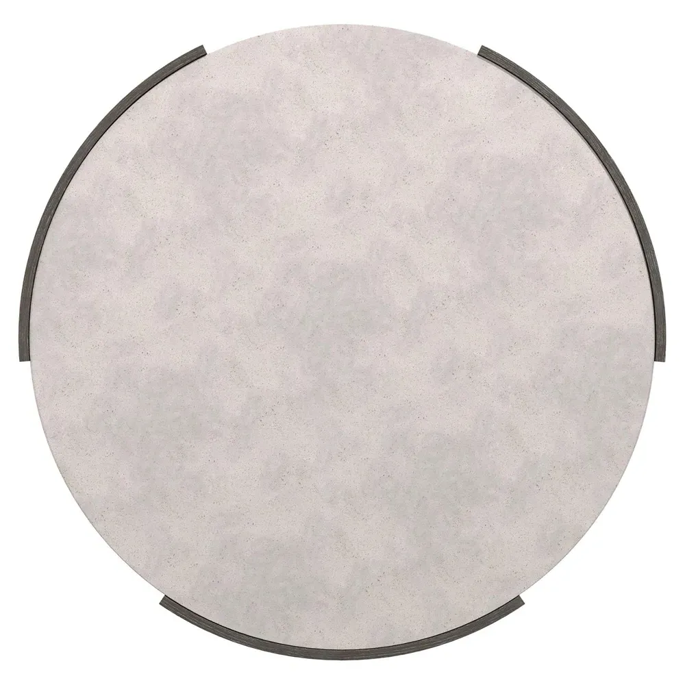 Preston Round Coffee Table - Cream, Concrete