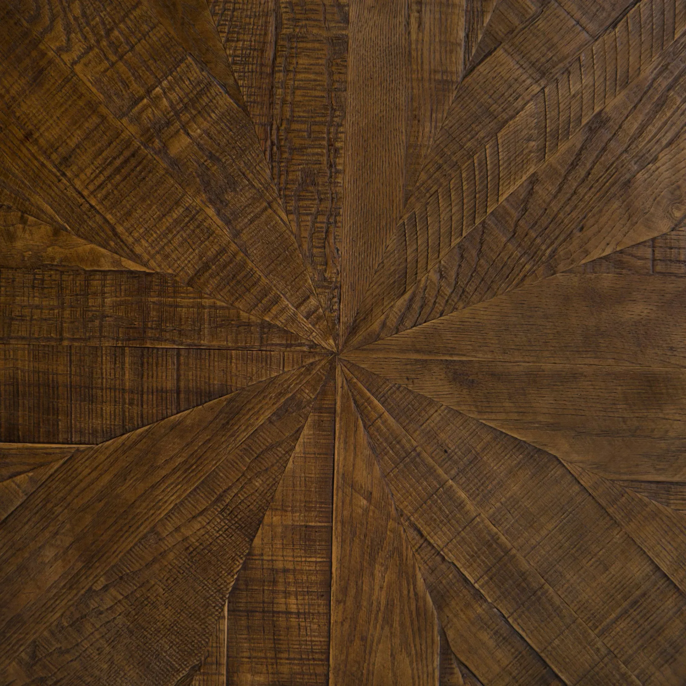 Primo Round Coffee Table - Black, Oak