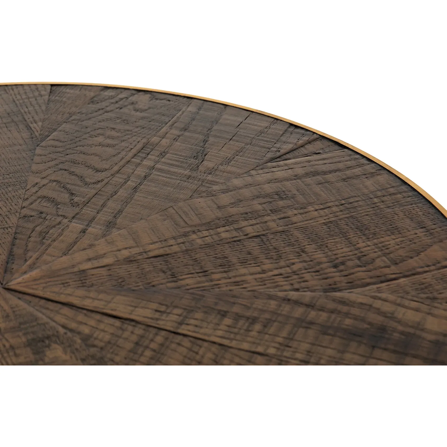 Primo Round Starburst Coffee Table - Black, Oak