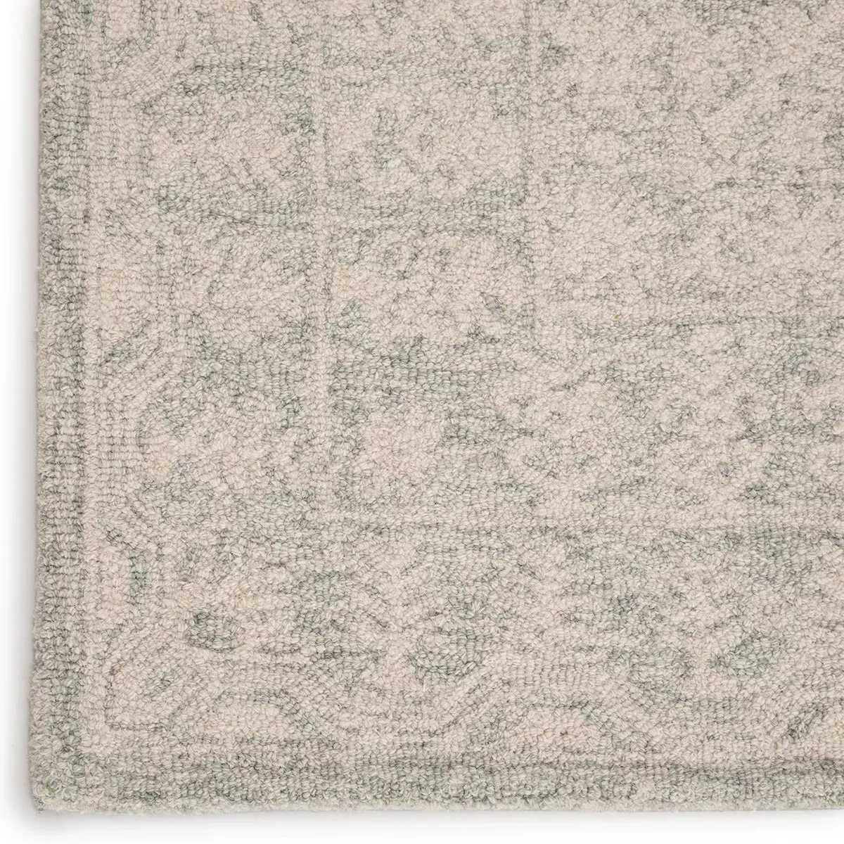 Primrose 12x15 Floral Patterned Rug - Cream, Wool