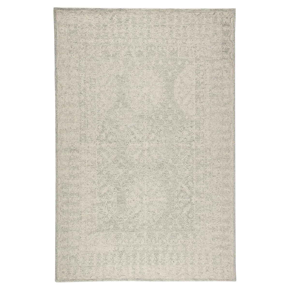 Primrose 12x15 Floral Patterned Rug - Cream, Wool