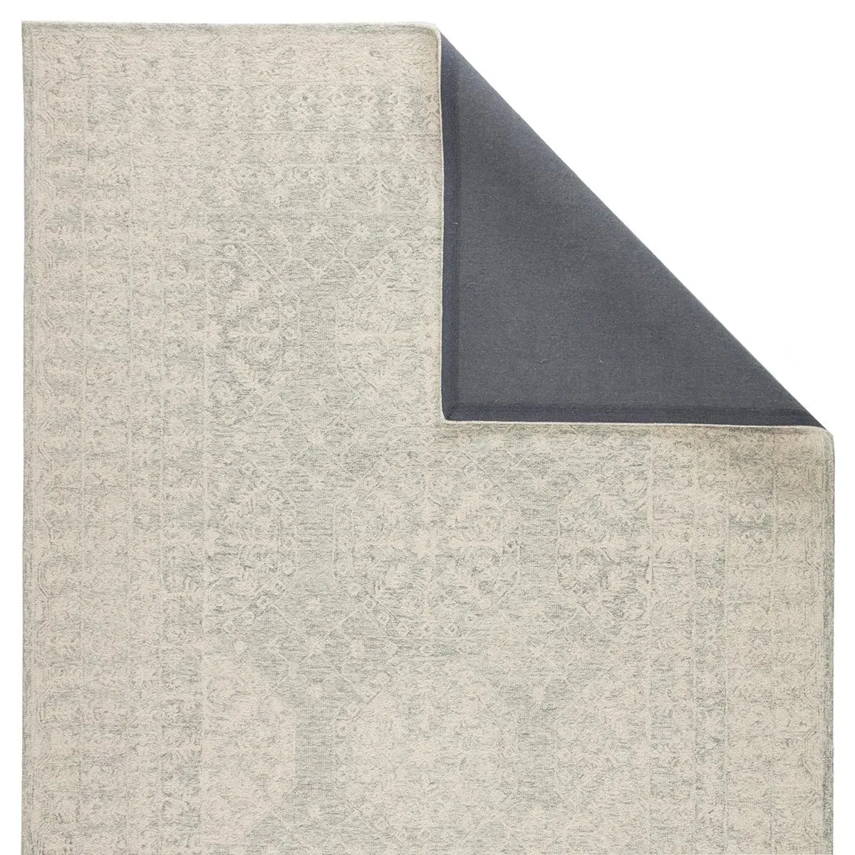 Primrose 5x8 Floral Patterned Rug - Cream, Wool