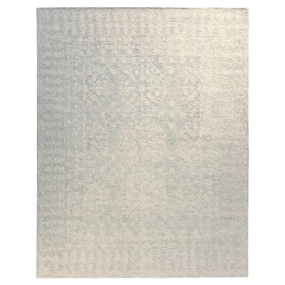 Primrose Sample Floral Patterned Rug - Cream, Wool image