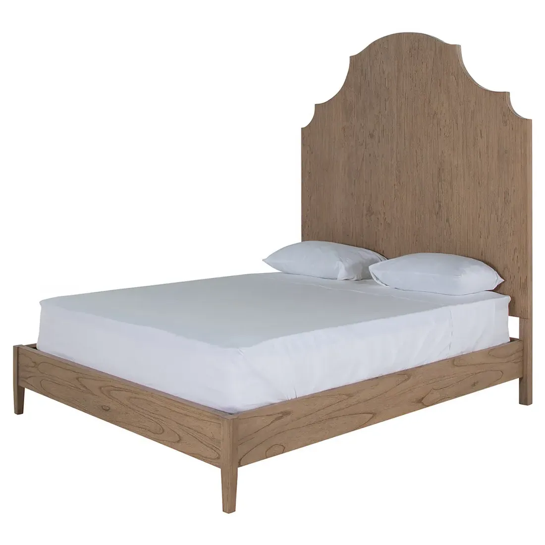 Princeton King Size Bed Frame - Natural, Mindi Wood