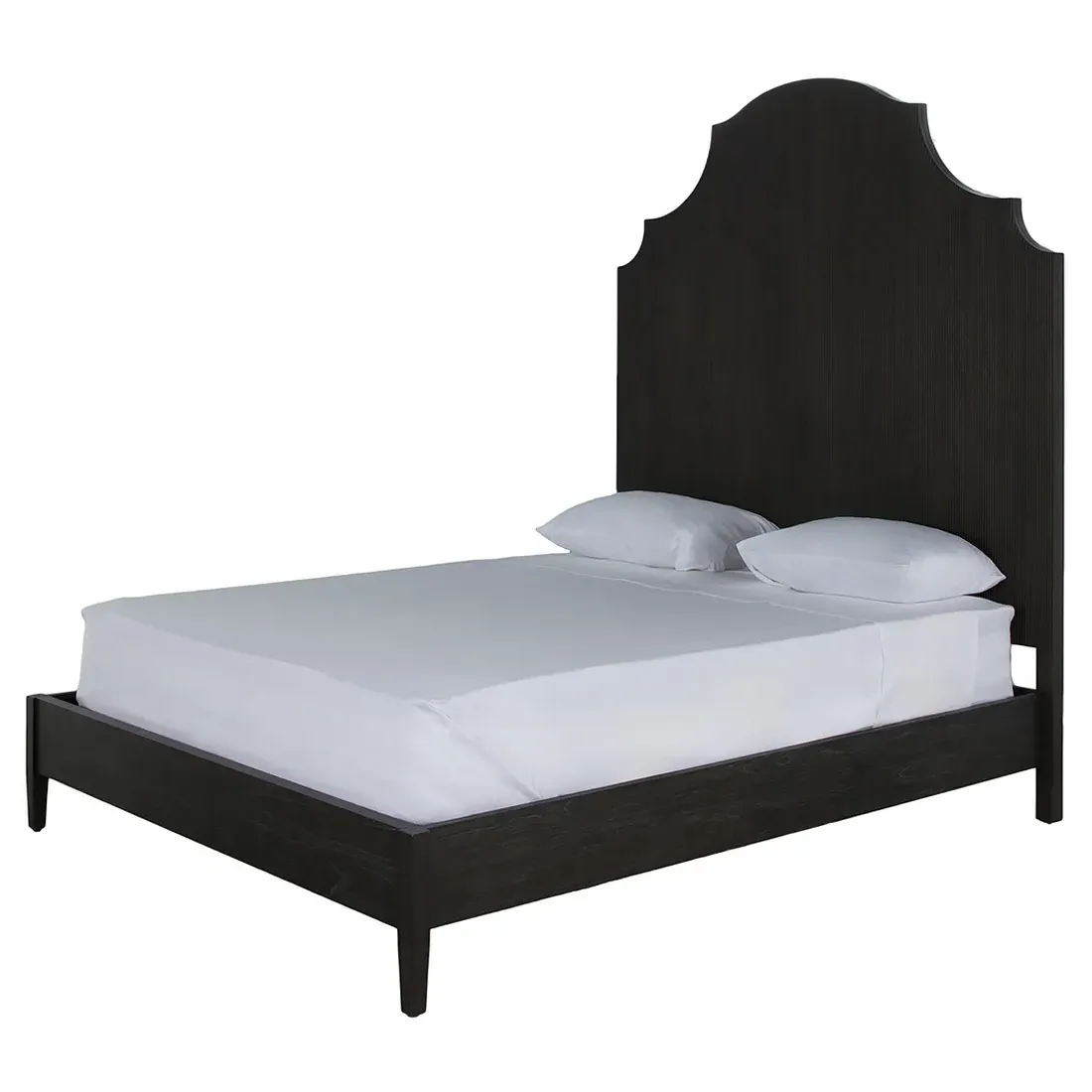 Princeton Queen Size Bed Frame - Dark Wood image