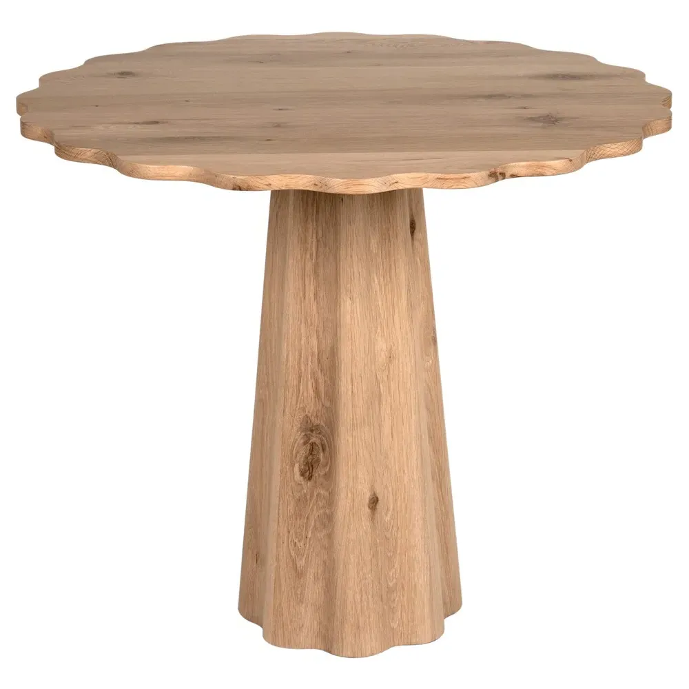 Priscilla Wavy Bistro Table - Brown, Oak