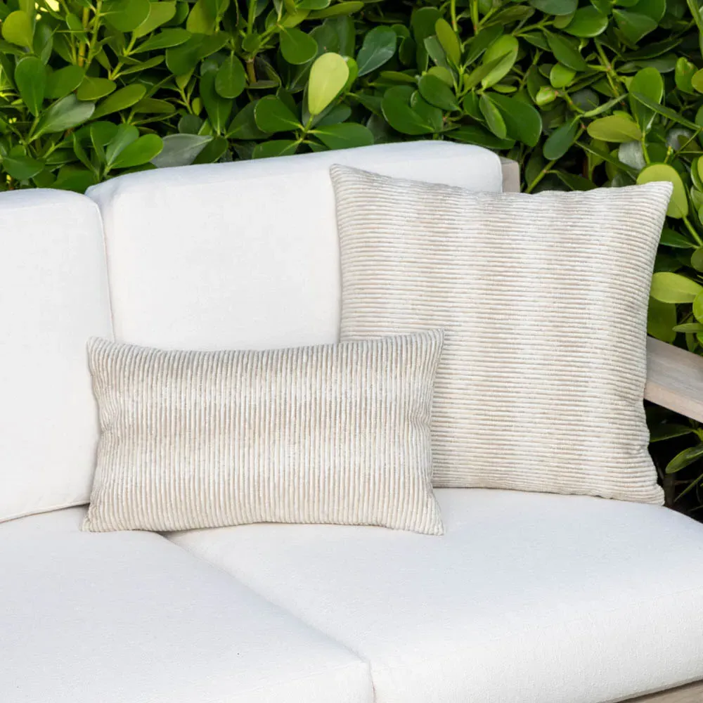 Progress Square Throw Pillow Indoor Outdoor - Sand, Polyester