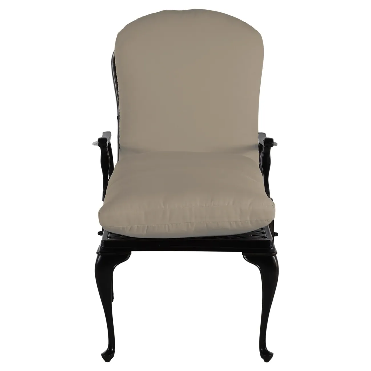 Provance Outdoor Chaise Lounge - Beige, Cast Aluminum