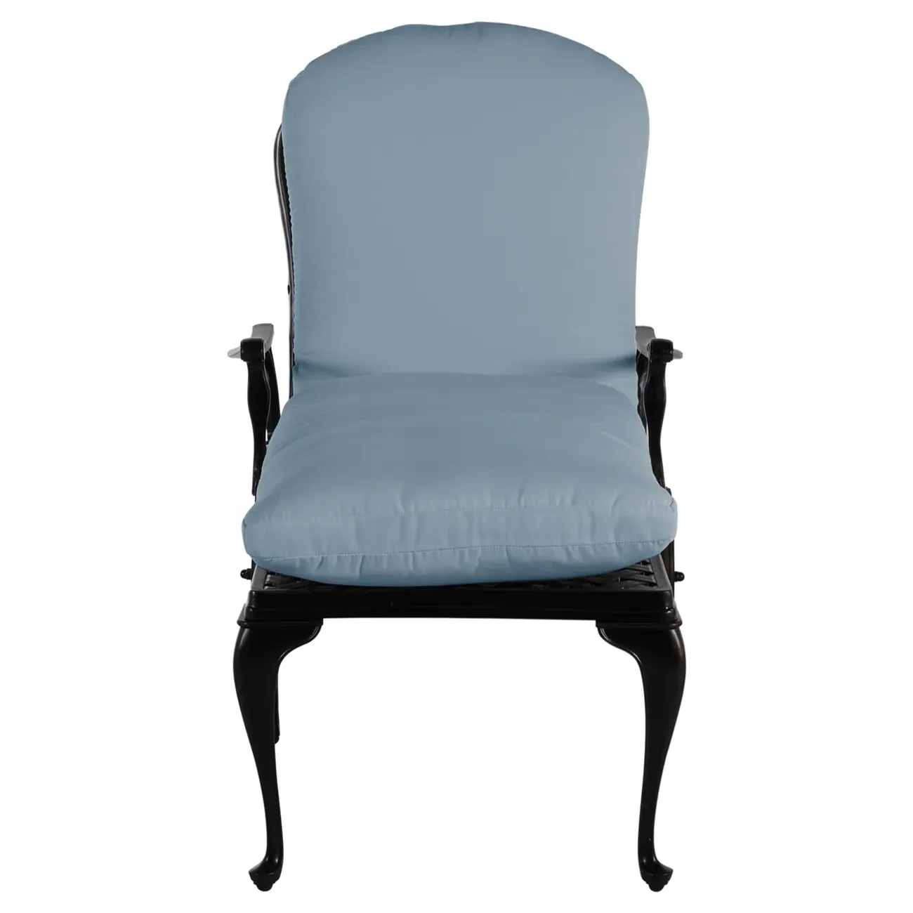 Provance Outdoor Chaise Lounge - Blue, Cast Aluminum