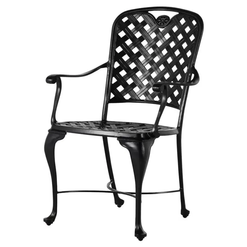 Provance Outdoor Dining Arm Chair with Cushion - White