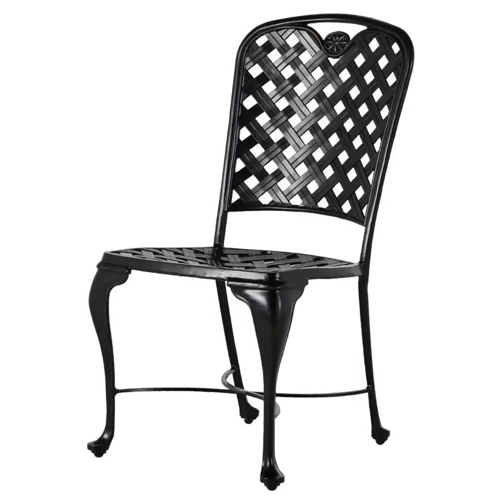 Provance Outdoor Dining Side Chair with Cushion - White