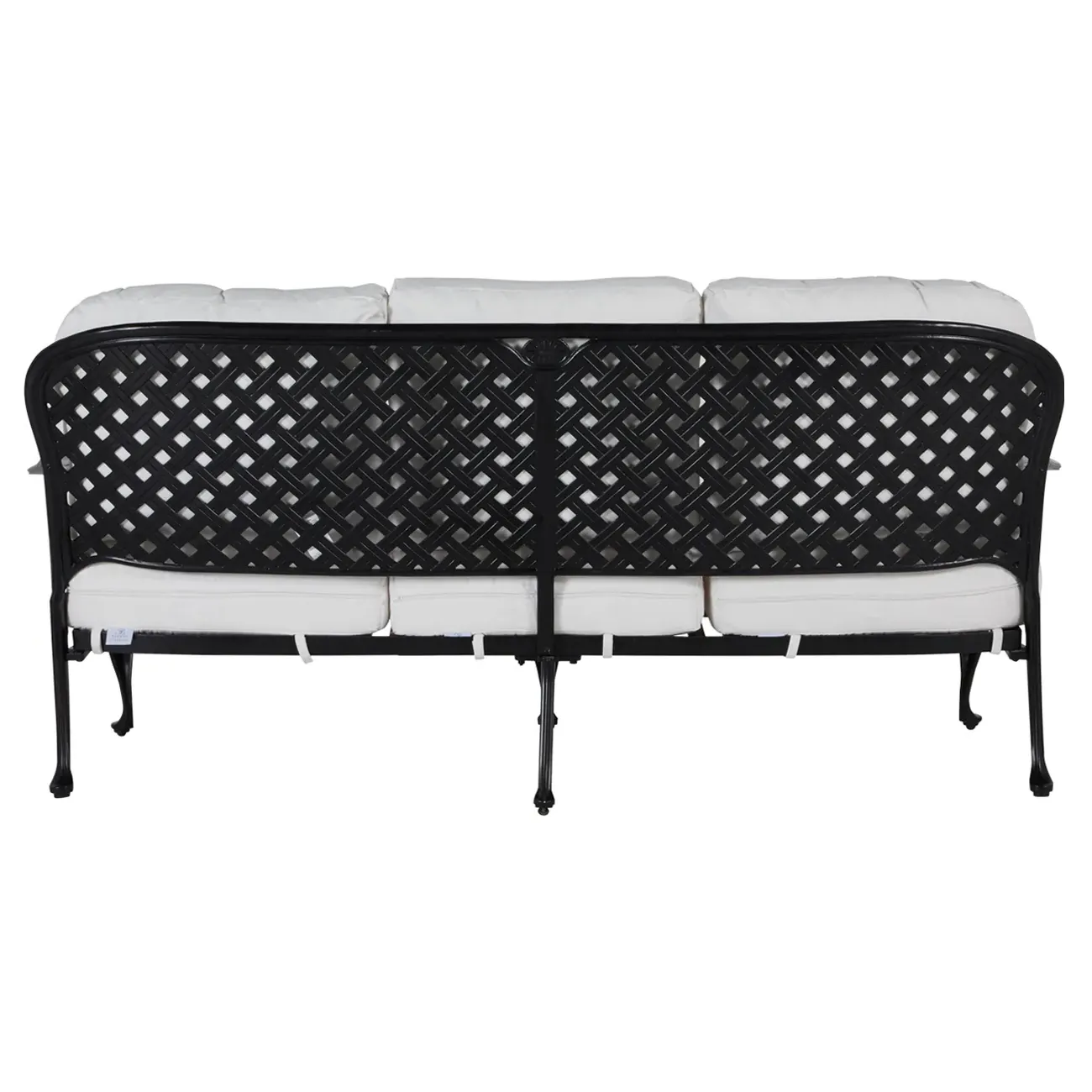 Provance Outdoor Sofa with Cushions - White, Aluminum