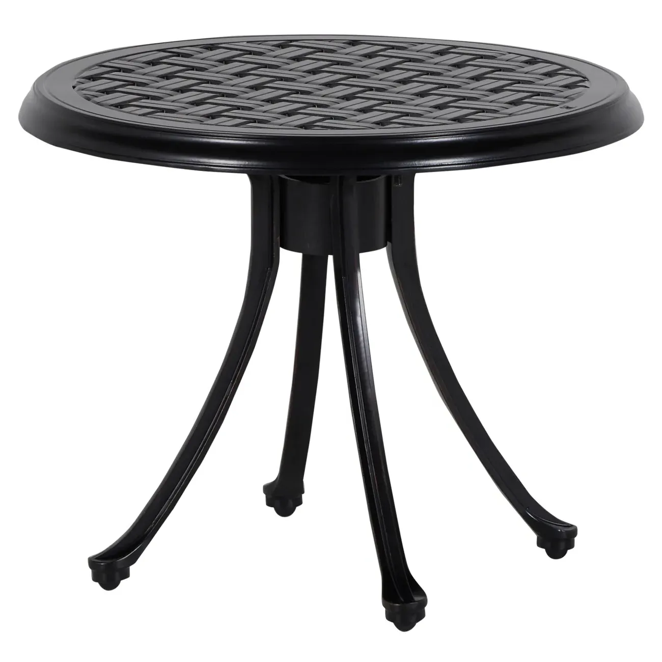 Provance Round Outdoor Side Table - Ancient Earth Black image