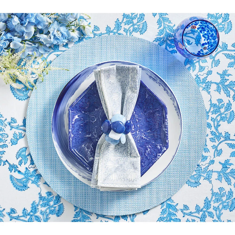 Provence Periwinkle Cotton Napkin Set of 4 - Blue