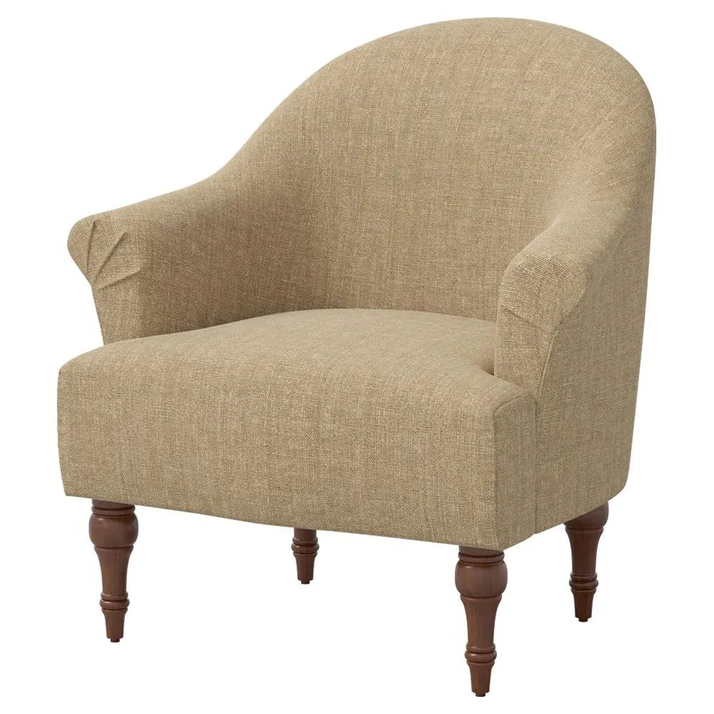Prudence Honeycomb Chair - Brown, Linen