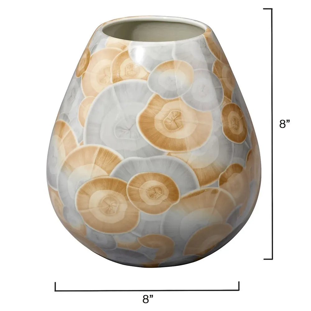 Prynn Decorative Vase - Blue, Ceramic