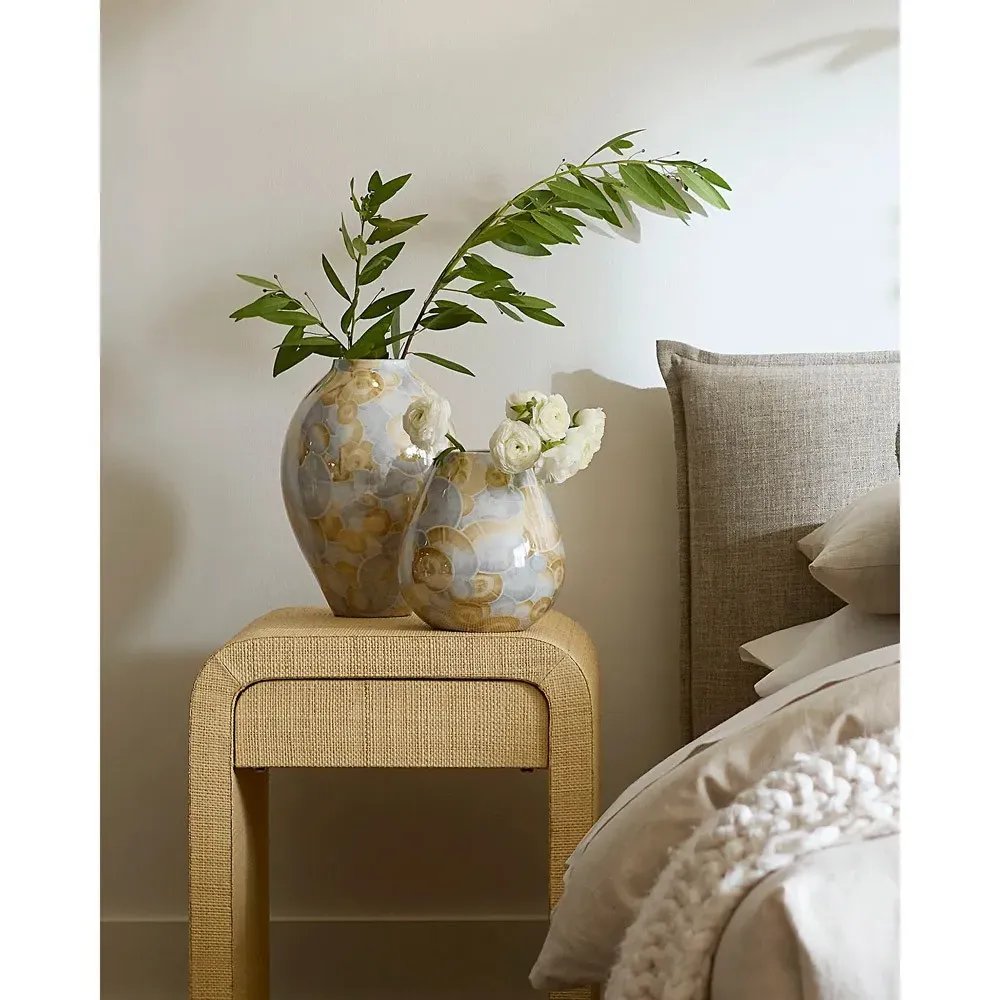 Prynn Decorative Vase - Blue, Ceramic