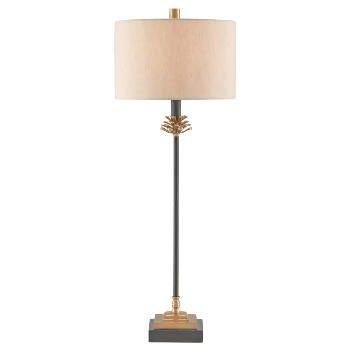 Psalmara Pinecone Buffet Table Lamp - Antique Brass