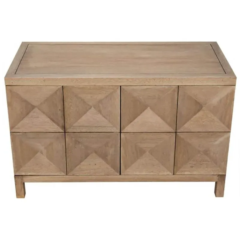 Quen Diamond 2 Door Sideboard - Brown, Walnut
