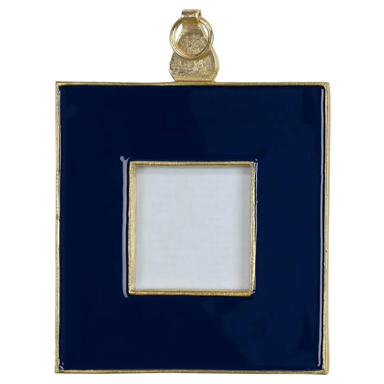 Quentin 4x4 Wall Photo Frame - Blue, Metal image
