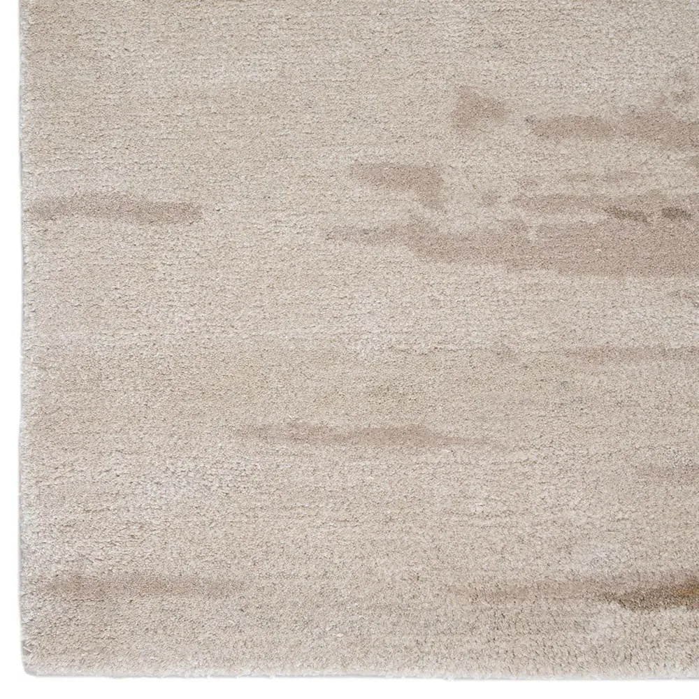 Quentin Abstract Patterned Rug - Cream, Wool