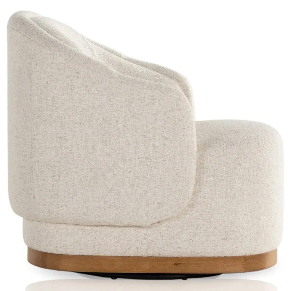 Quentin Swivel Chair - Cream