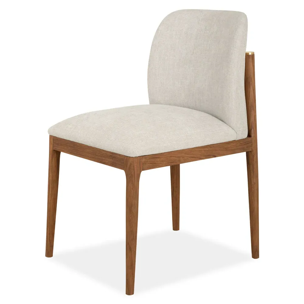 Quest Coastal Beach Dining Chair - Brown, Teak