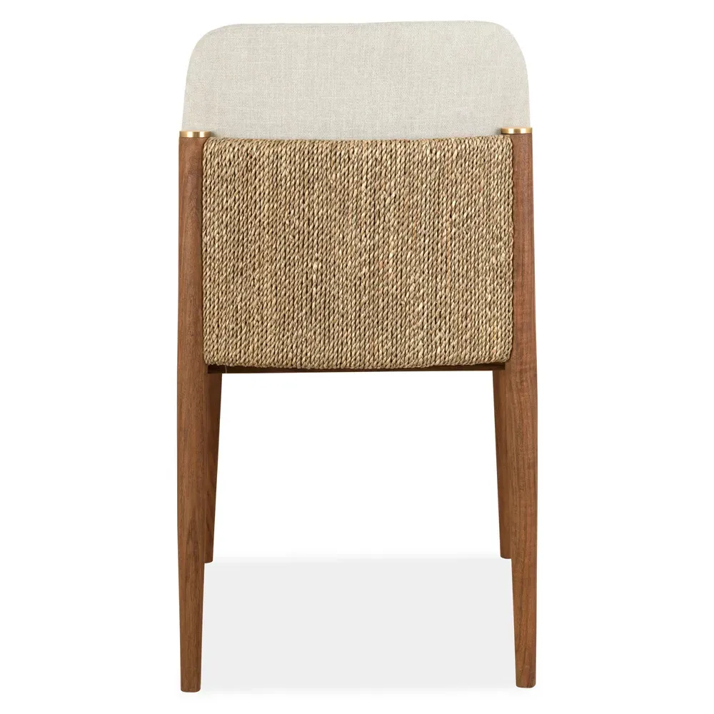 Quest Coastal Beach Dining Chair - Brown, Teak
