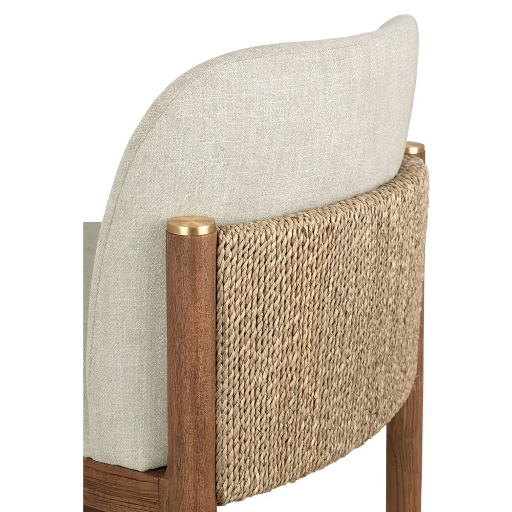 Quest Coastal Beach Dining Chair - Brown, Teak