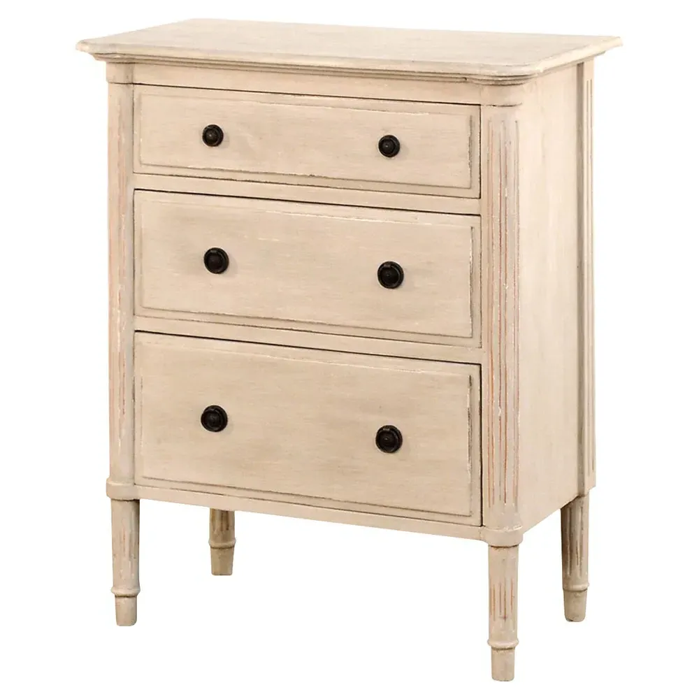 Quinley Nightstand - Beige, Bayur Wood image