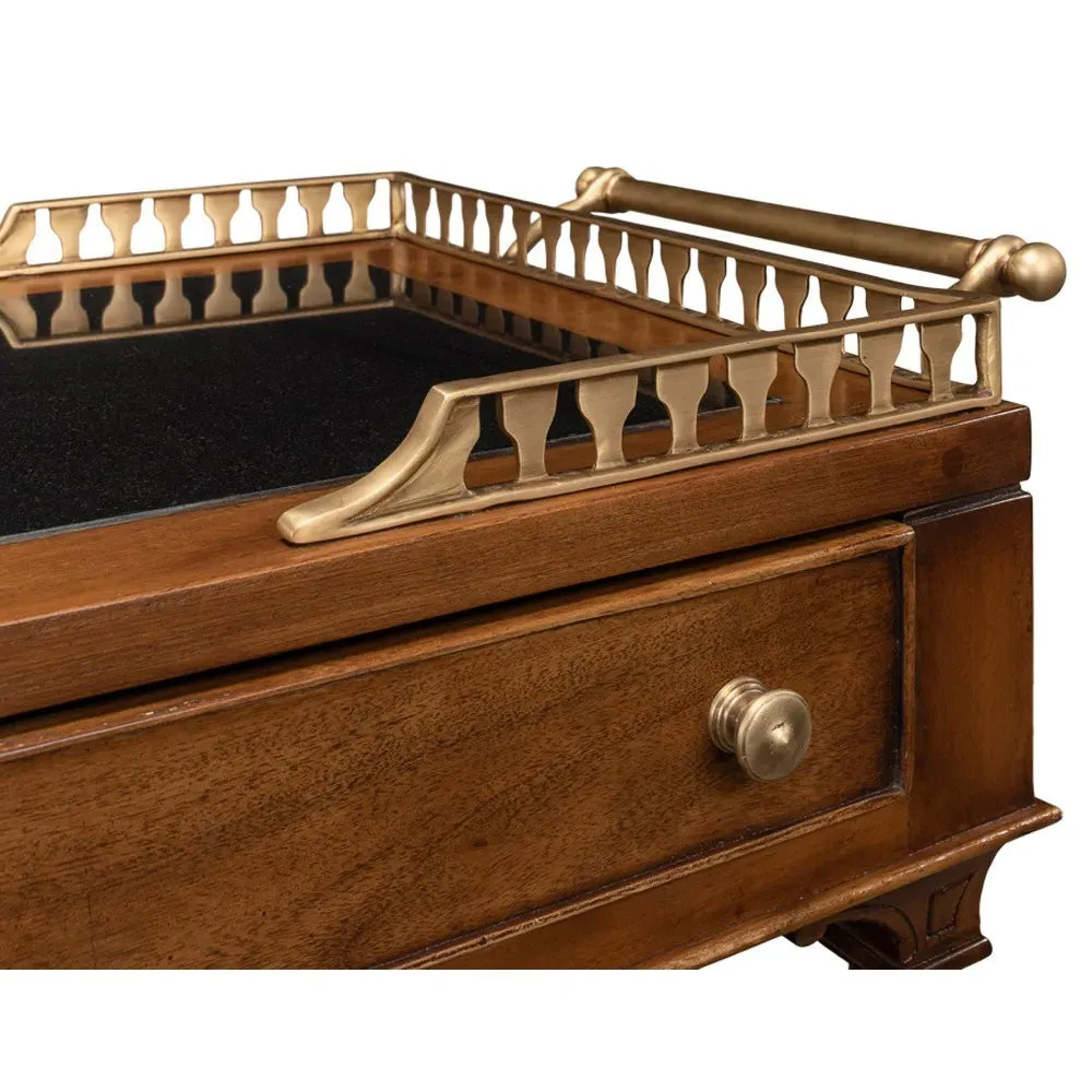 Quinn Bar Cart - Brown, Walnut