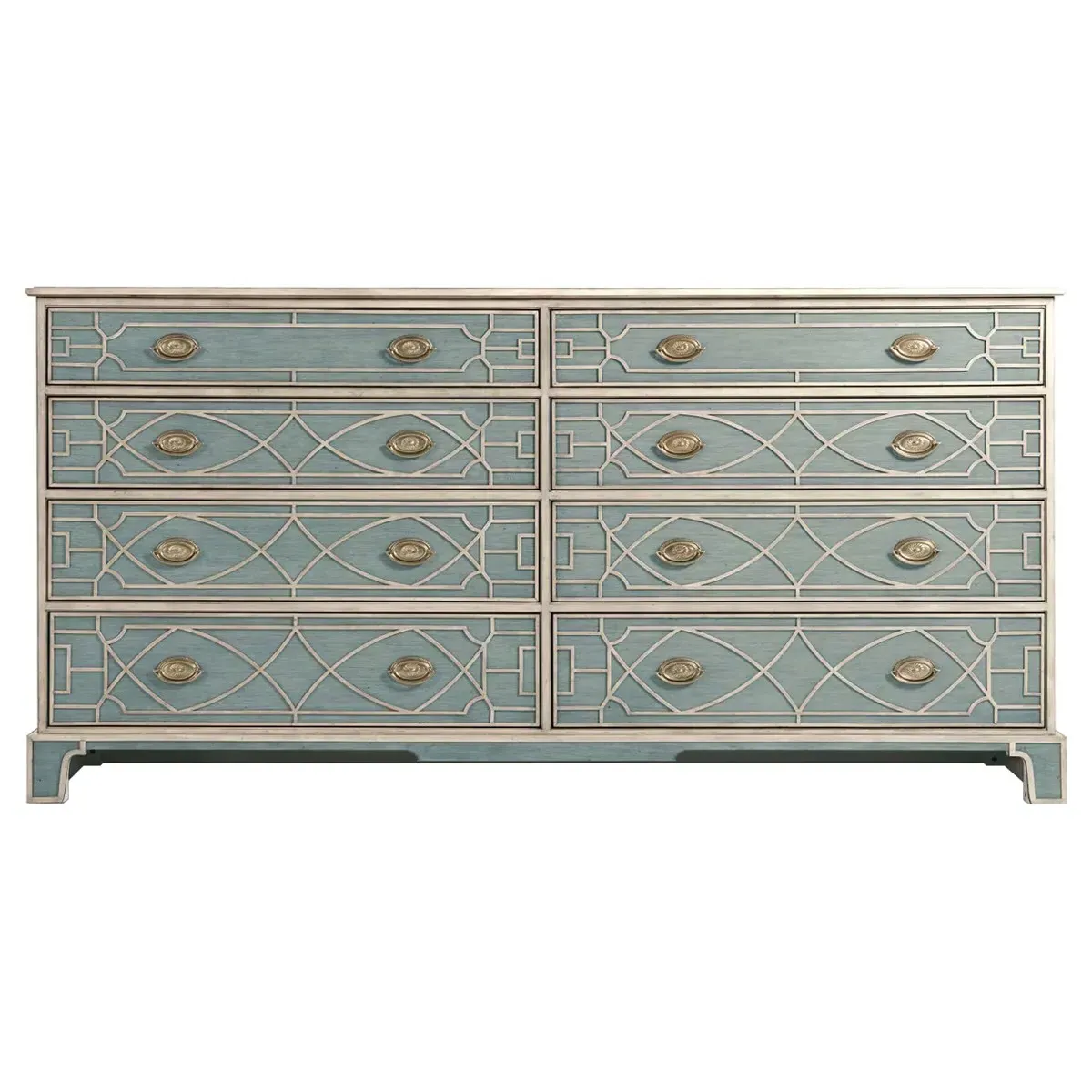 Quinn Double Dresser - Grey, Hardwood