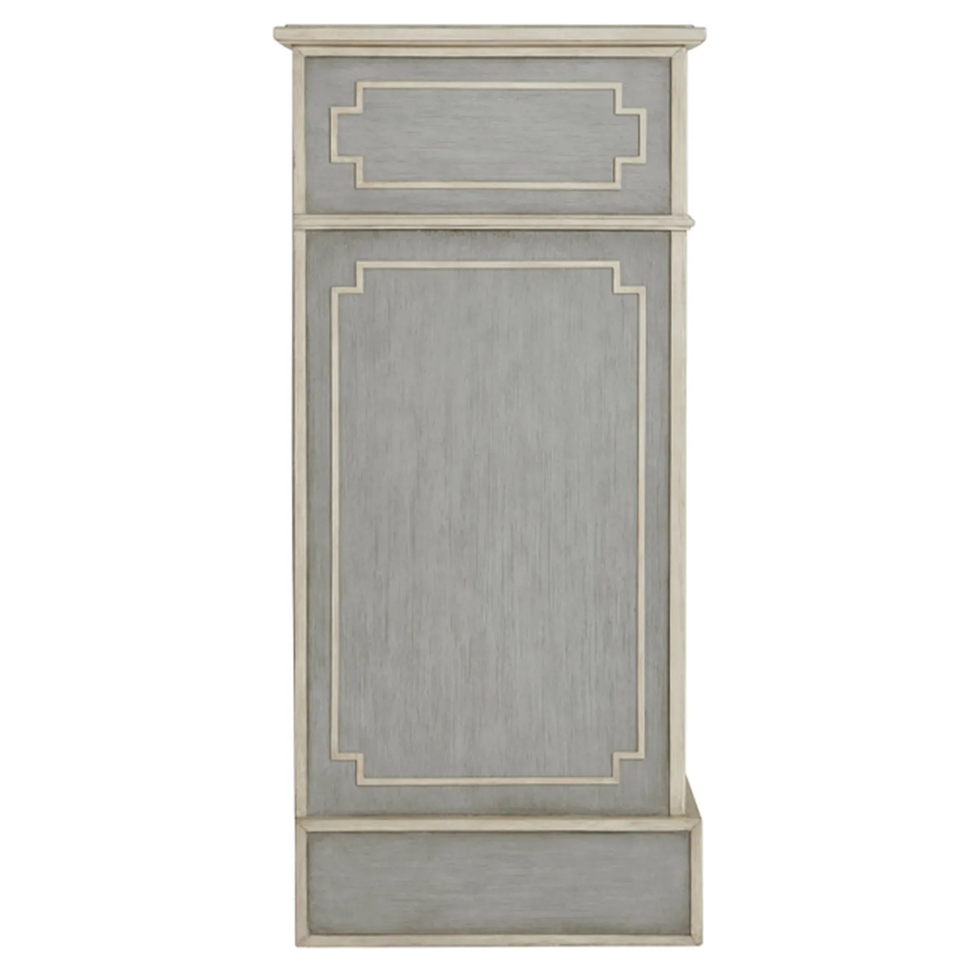 Quinn Fretwork Cabinet - Grey, Mahogany