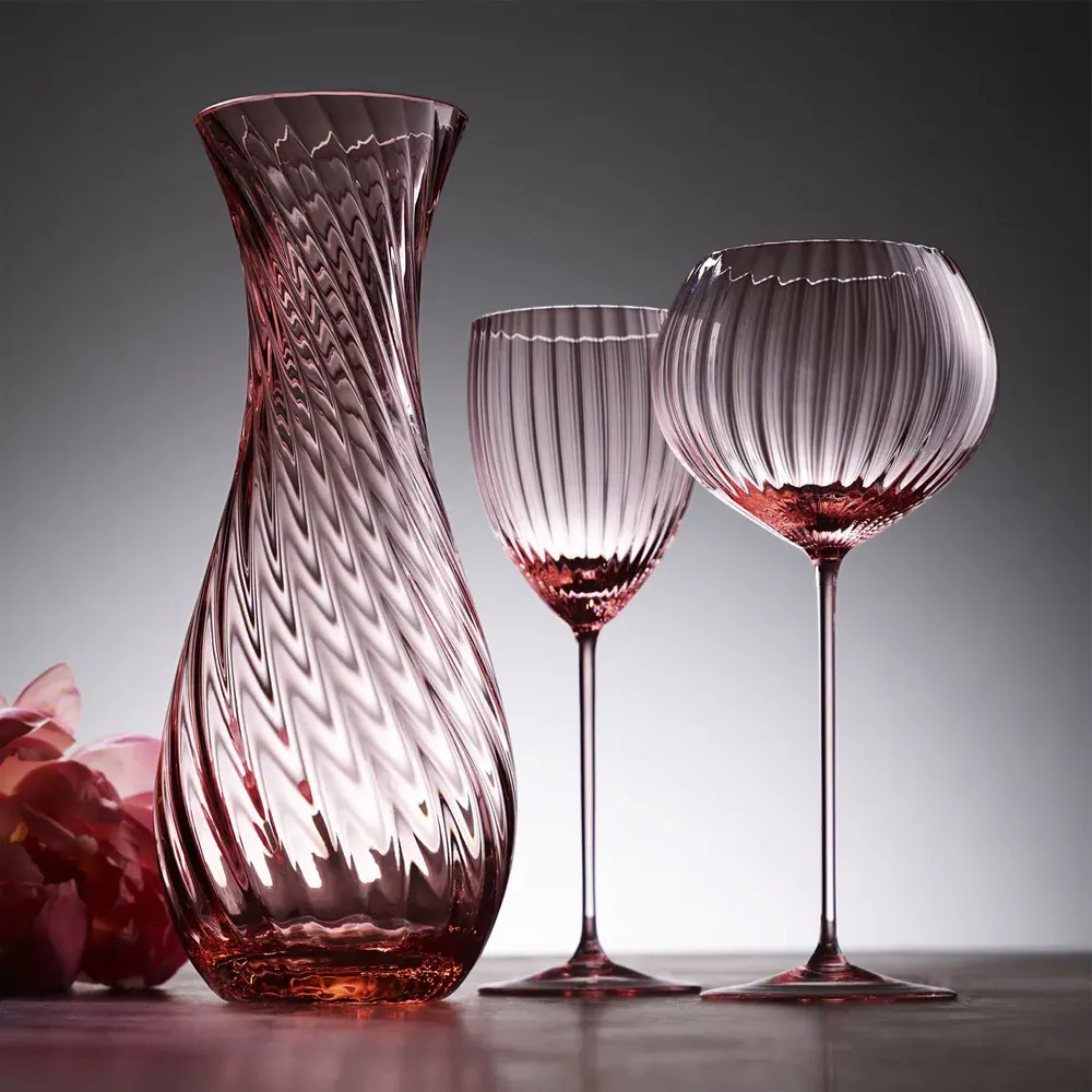 Quinn Glass Carafe - Rose