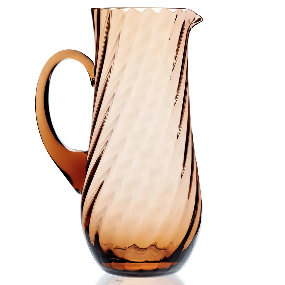 Quinn Glass Pitcher - Amber