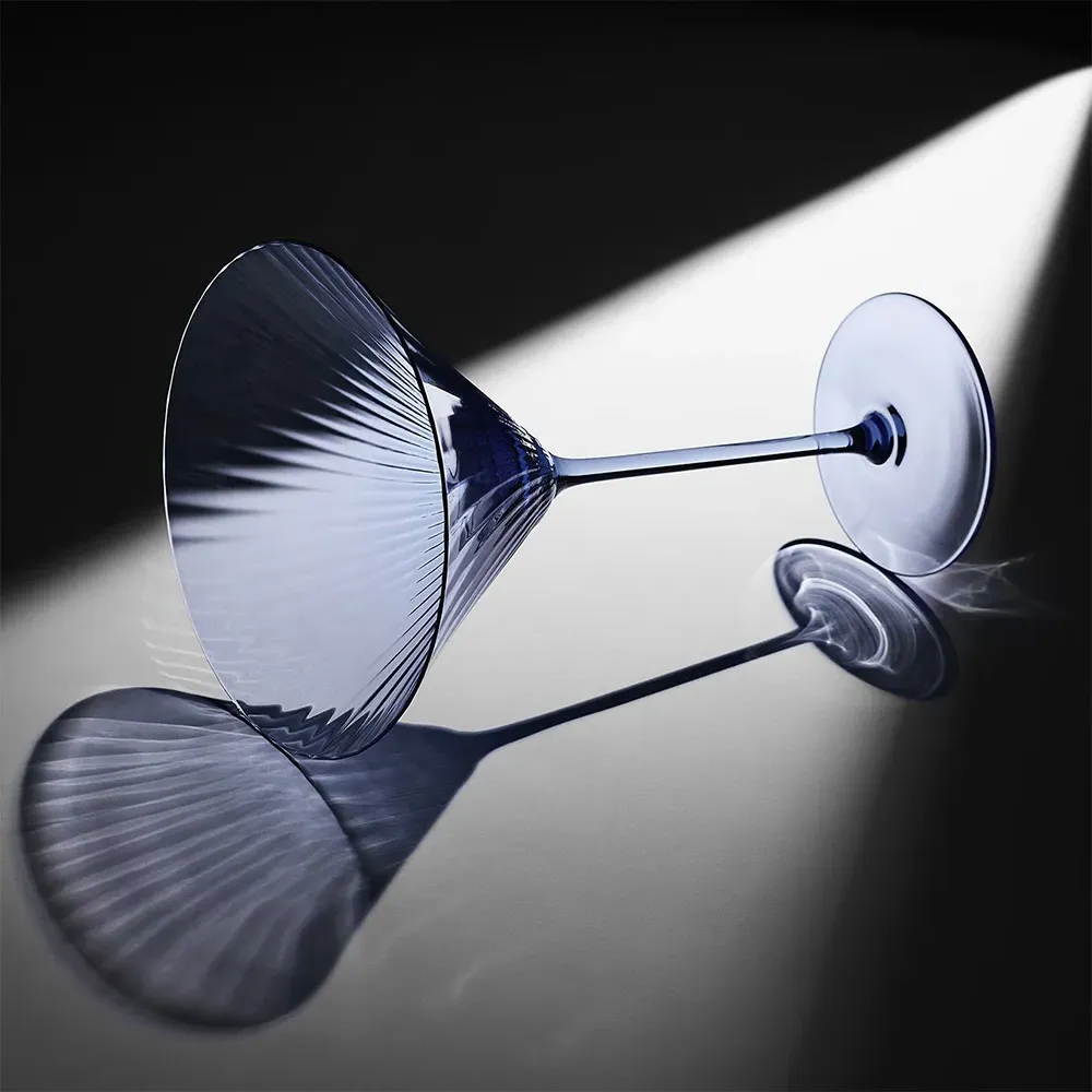 Quinn Martini Glass Set of 2 - Ocean, Crystal