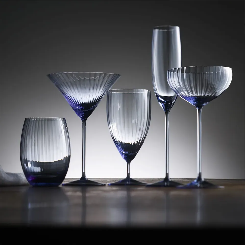 Quinn Martini Glass Set of 2 - Ocean, Crystal