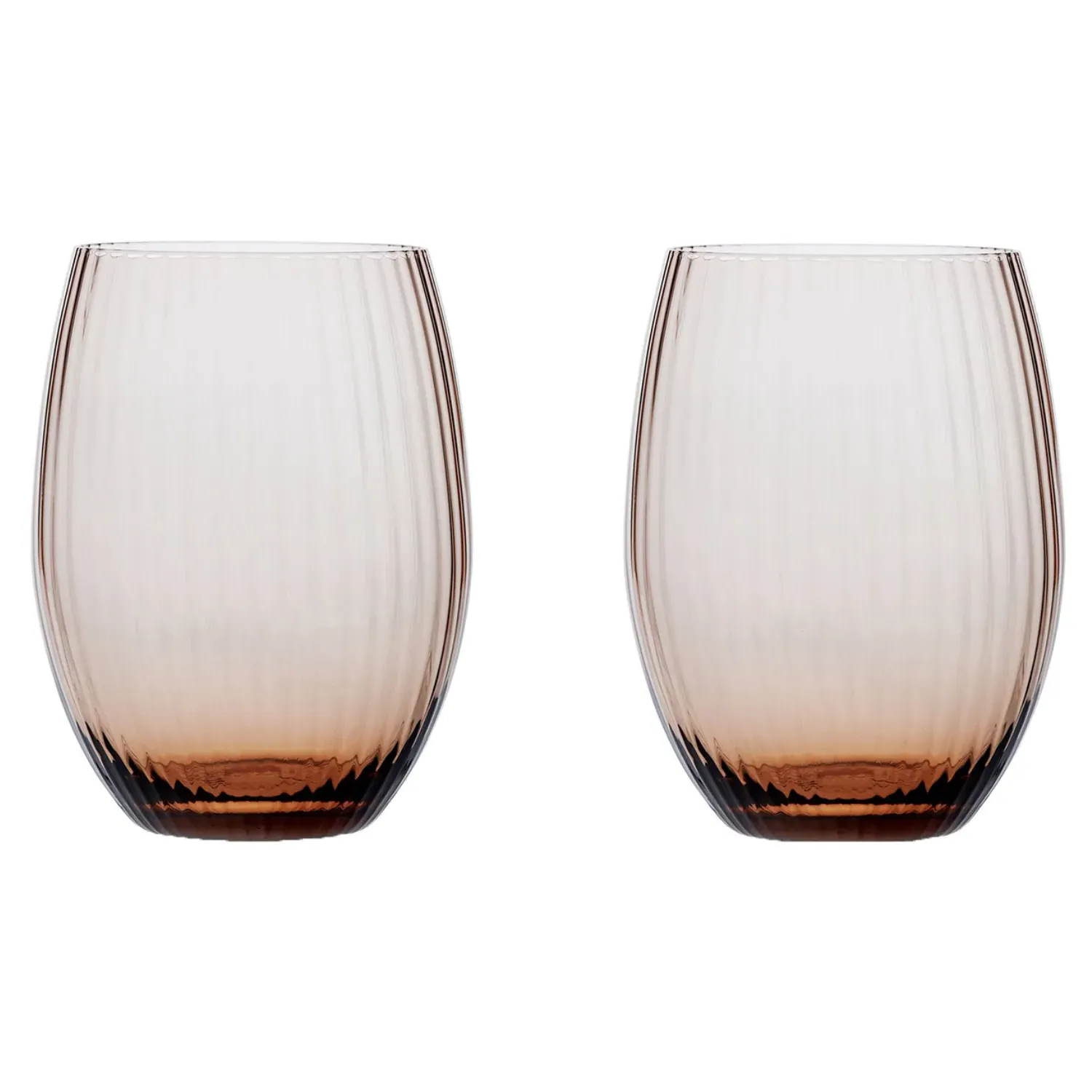 Quinn Tumbler Glass Set - Amber image