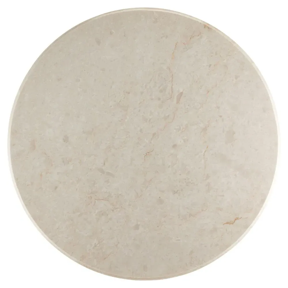 Quinvel Round Entry Table with Tassel - Brown, Marble