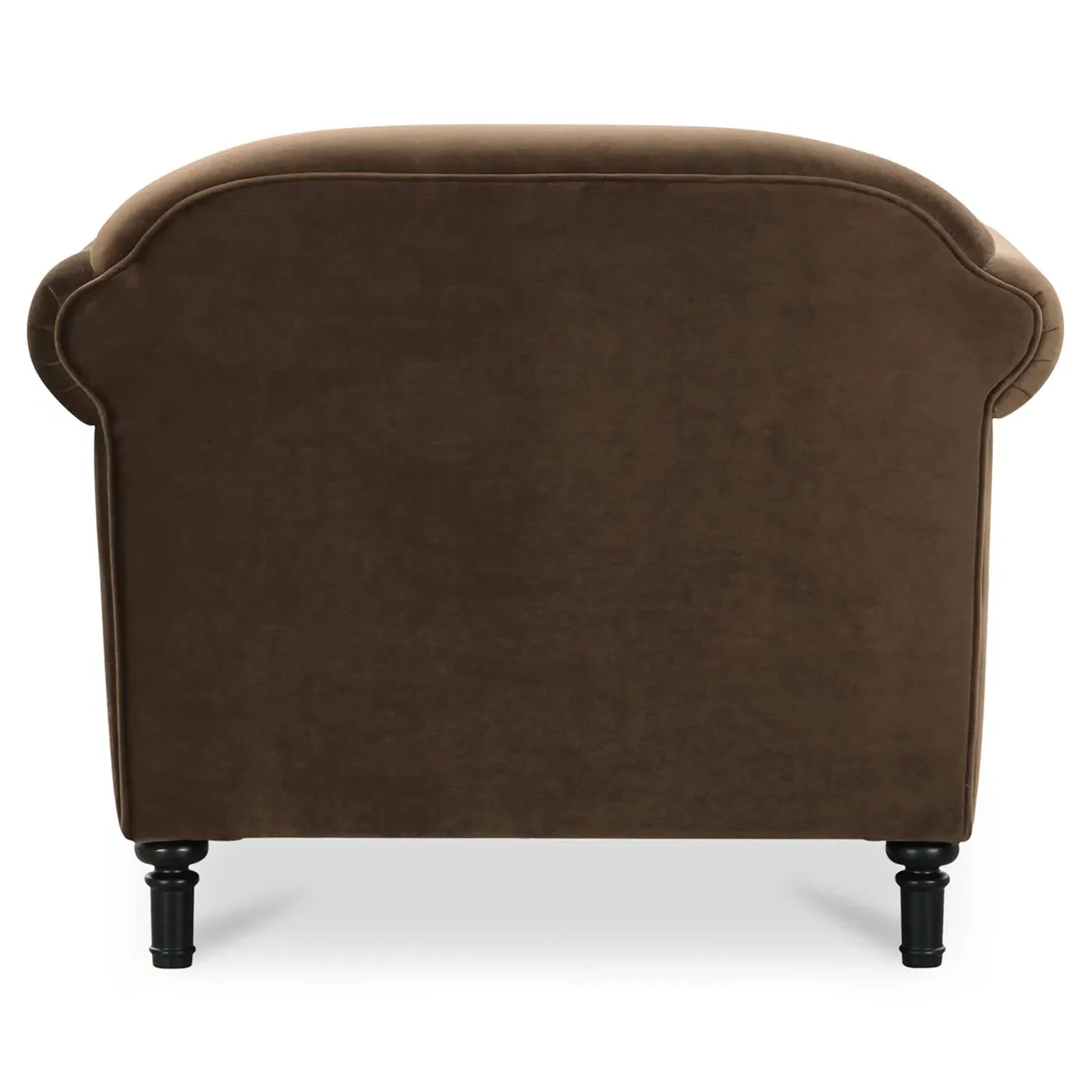 Rachel Arm Chair - Brown, Velvet