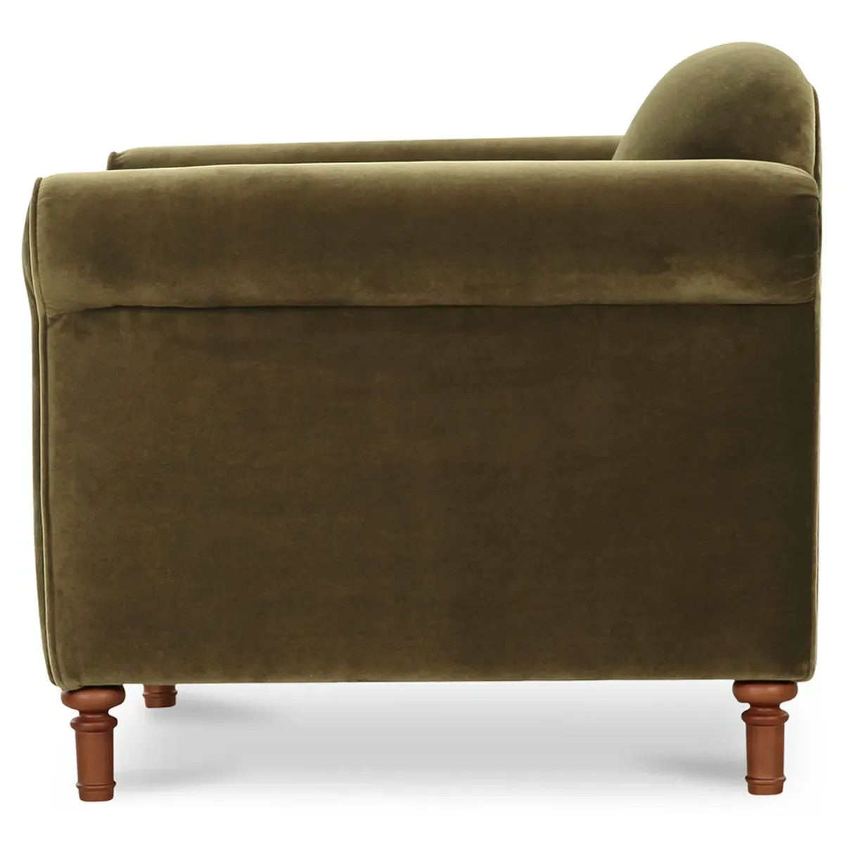 Rachel Arm Chair - Olive Green, Velvet