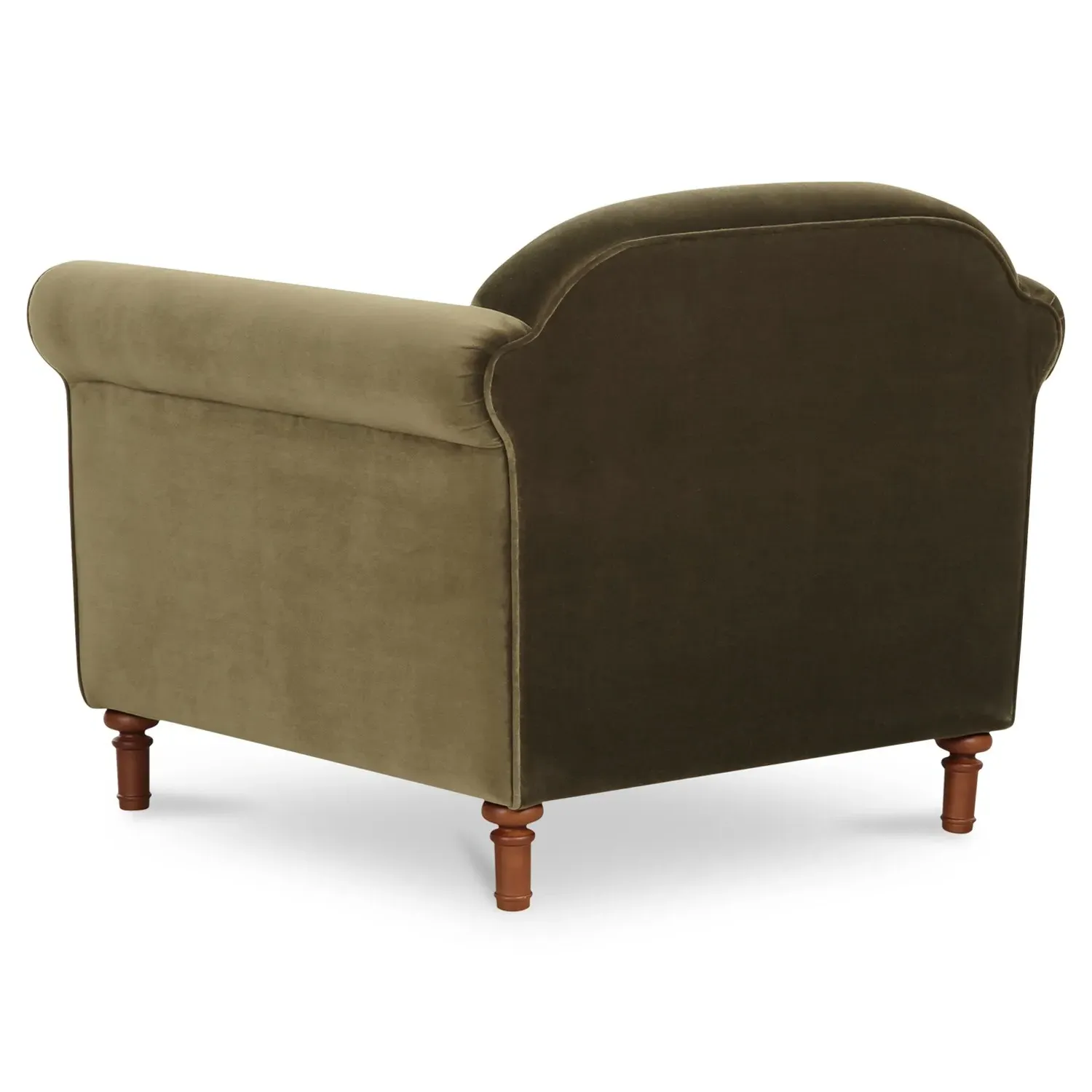 Rachel Arm Chair - Olive Green, Velvet