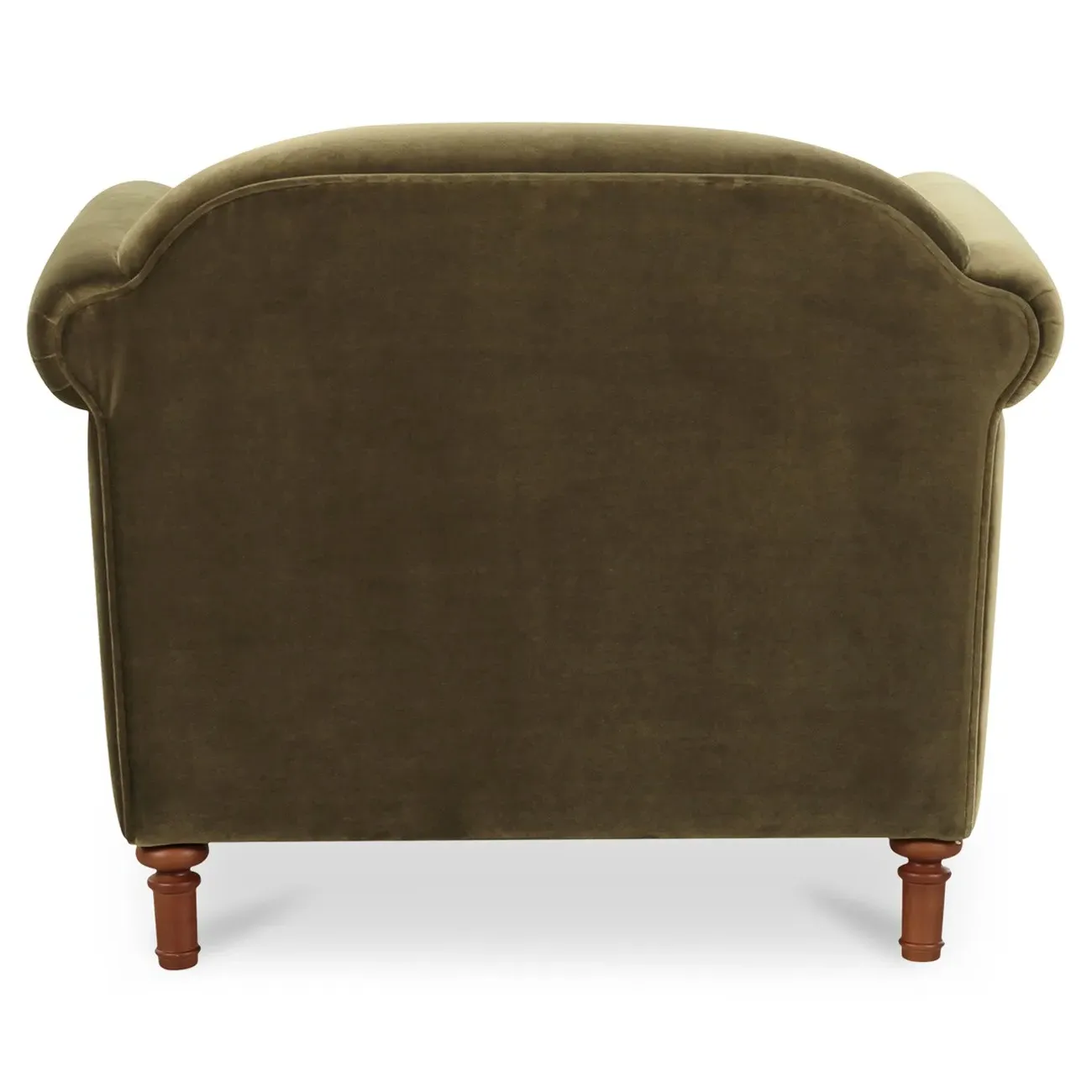 Rachel Arm Chair - Olive Green, Velvet